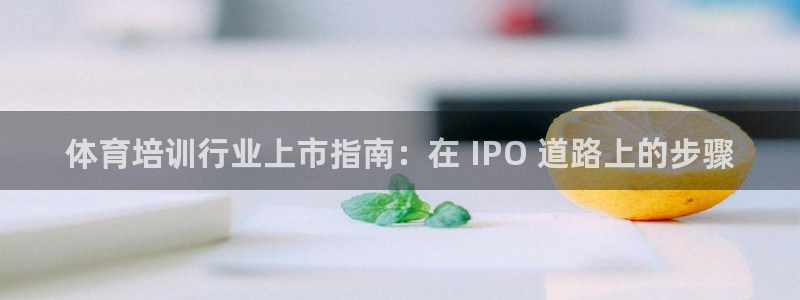 耀世集团董事长是谁啊：体育培训行业上市指南：在 IP